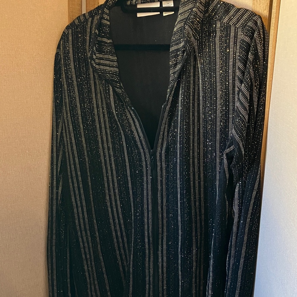 Alfred Dunner Zip Front Evening Jacket 16
